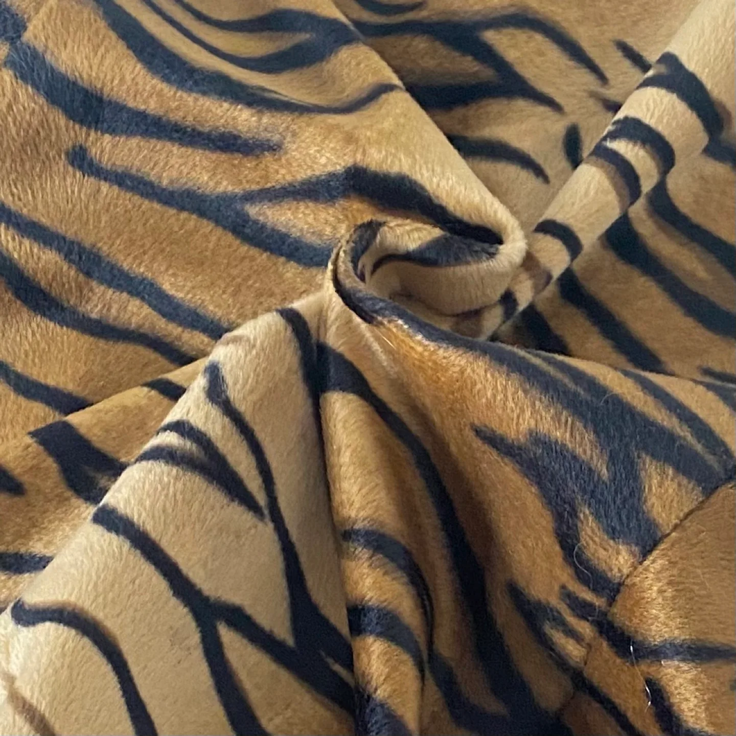 Y2K Velveteen Tiger Print Mini Skirt image indicator(6)