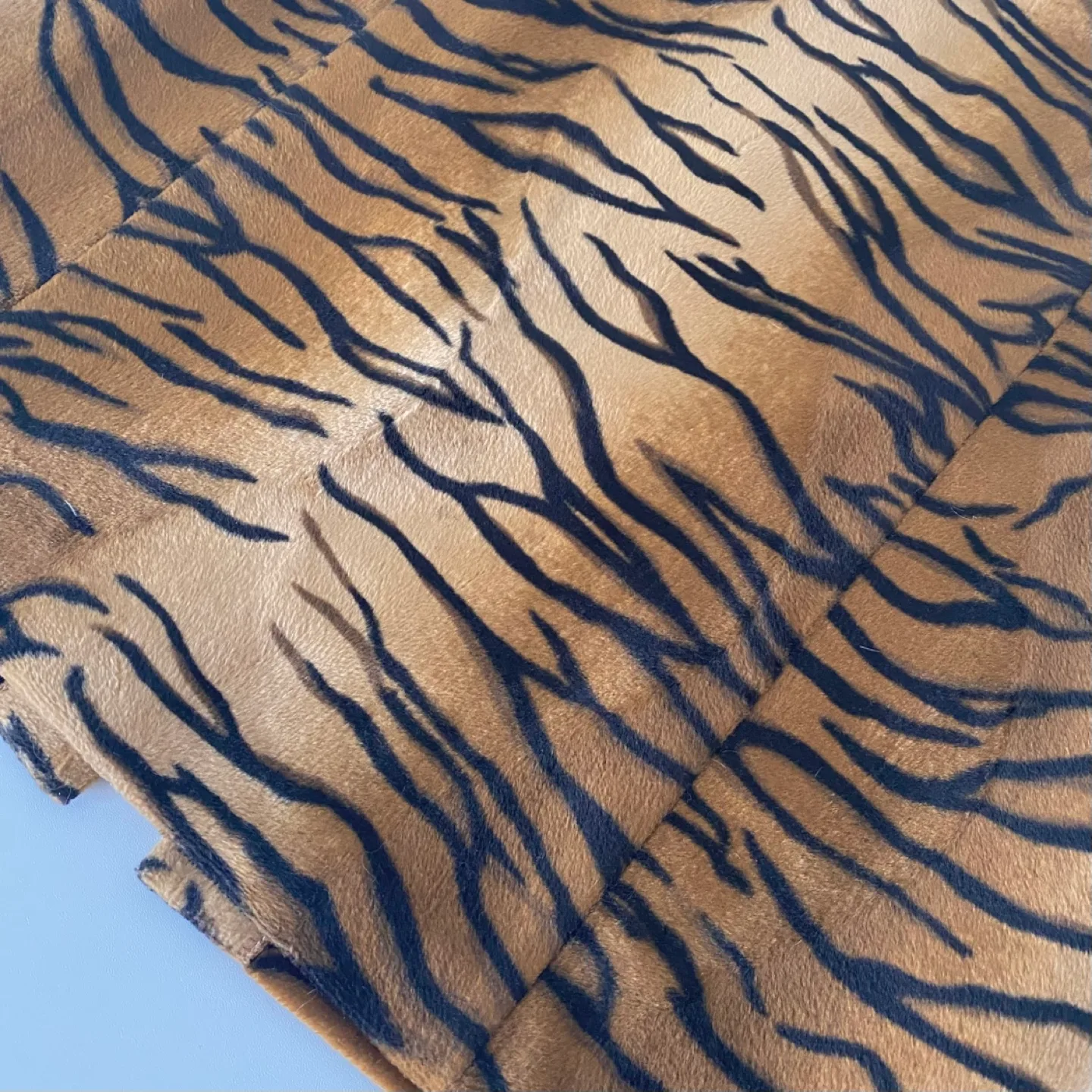 Y2K Velveteen Tiger Print Mini Skirt image indicator(3)