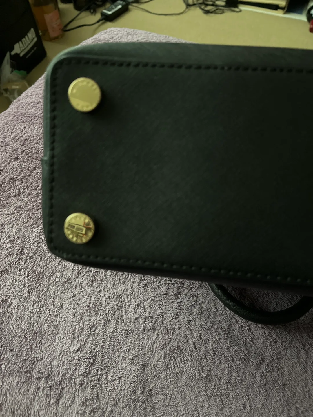 Michael Kors Black Leather Satchel Handbag image indicator(3)