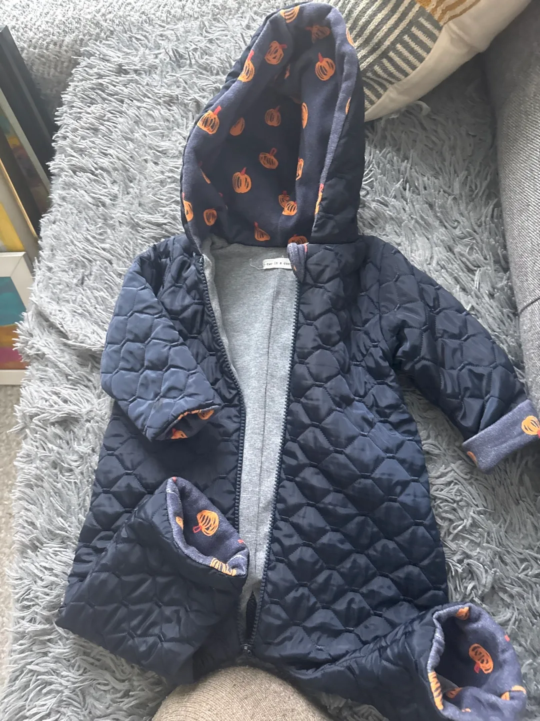 Baby quilted snowsuit image indicator(2)