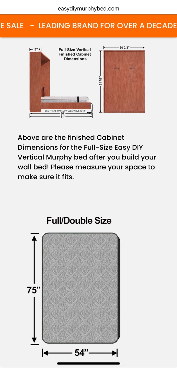 Double Murphy bed - photo 4
