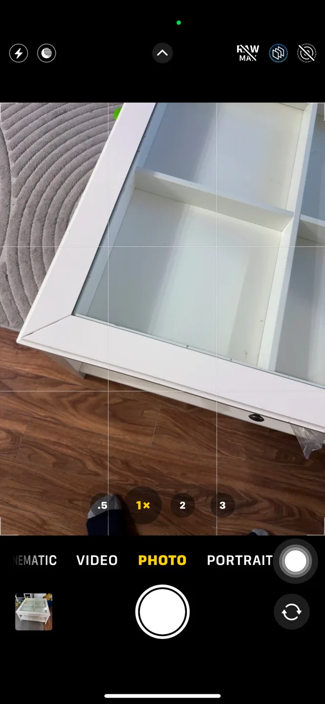 White Square Coffee Table with Glass Top and Storage image indicator(2)