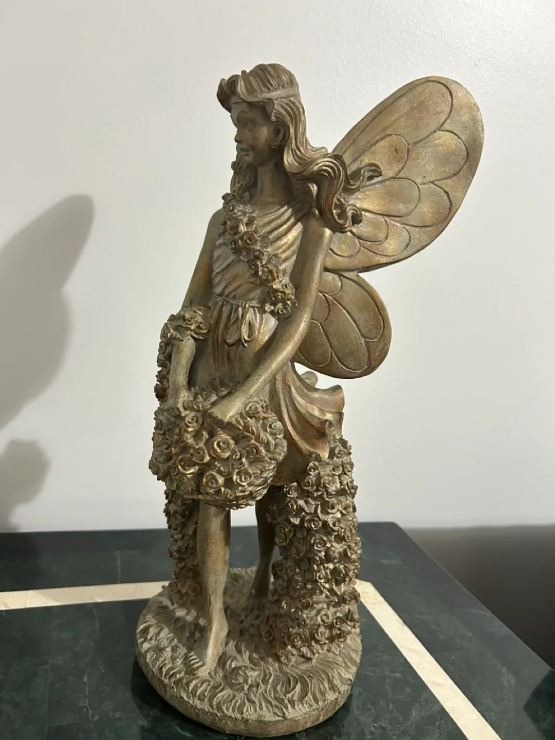 Beautiful Gold Fairy Figurine Statue image indicator(3)