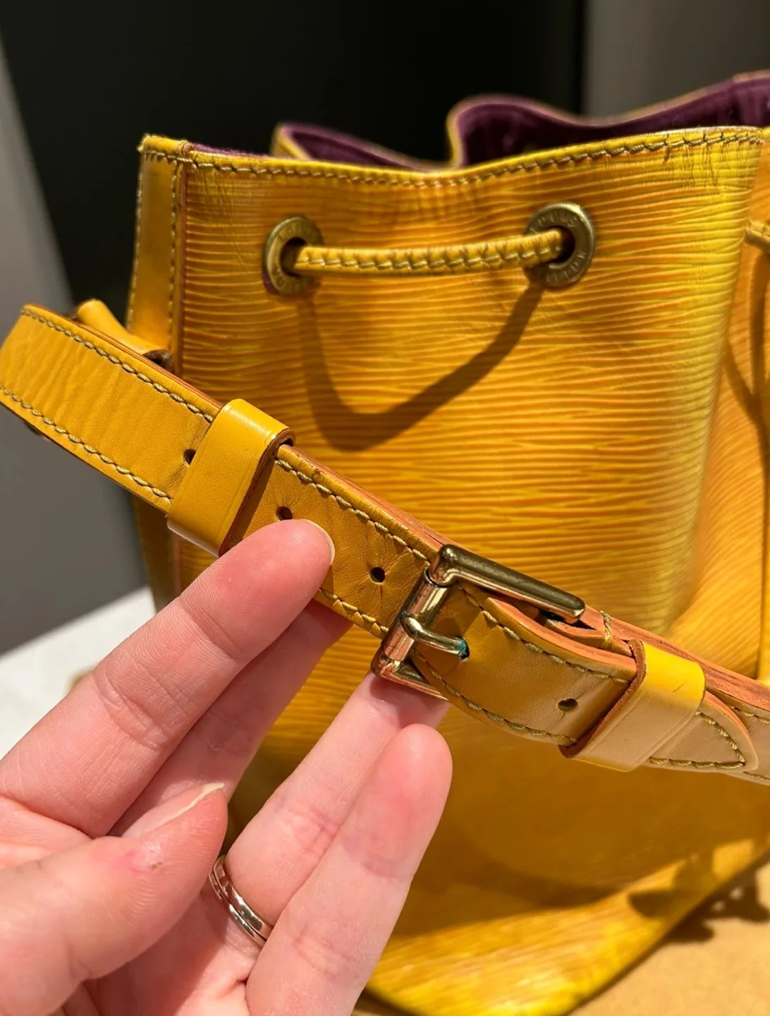 Louis Vuitton Epi Leather Bucket Bag image indicator(6)