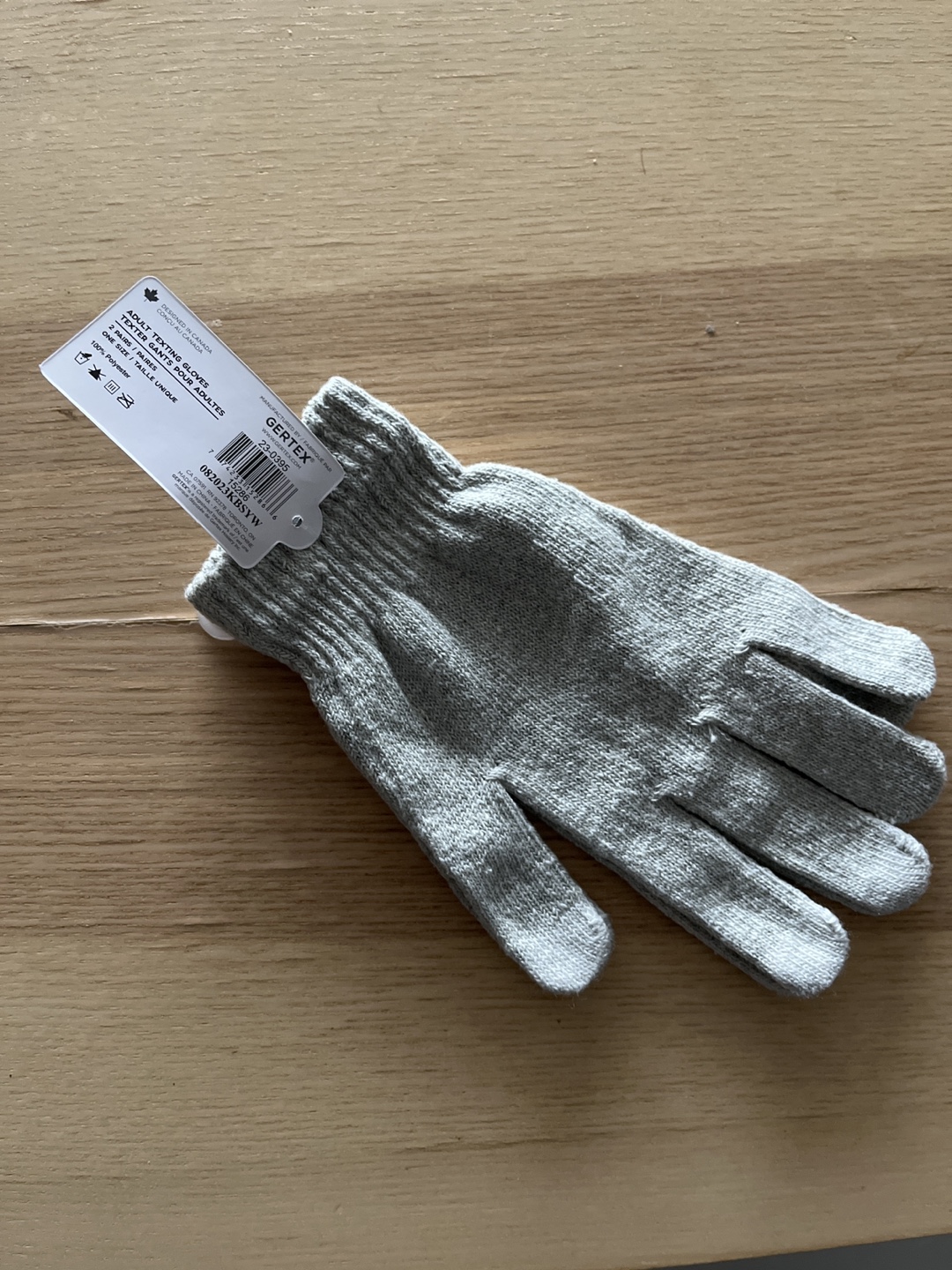 ❤️ GERTEX Adult Texting Gloves - Grey - One Size