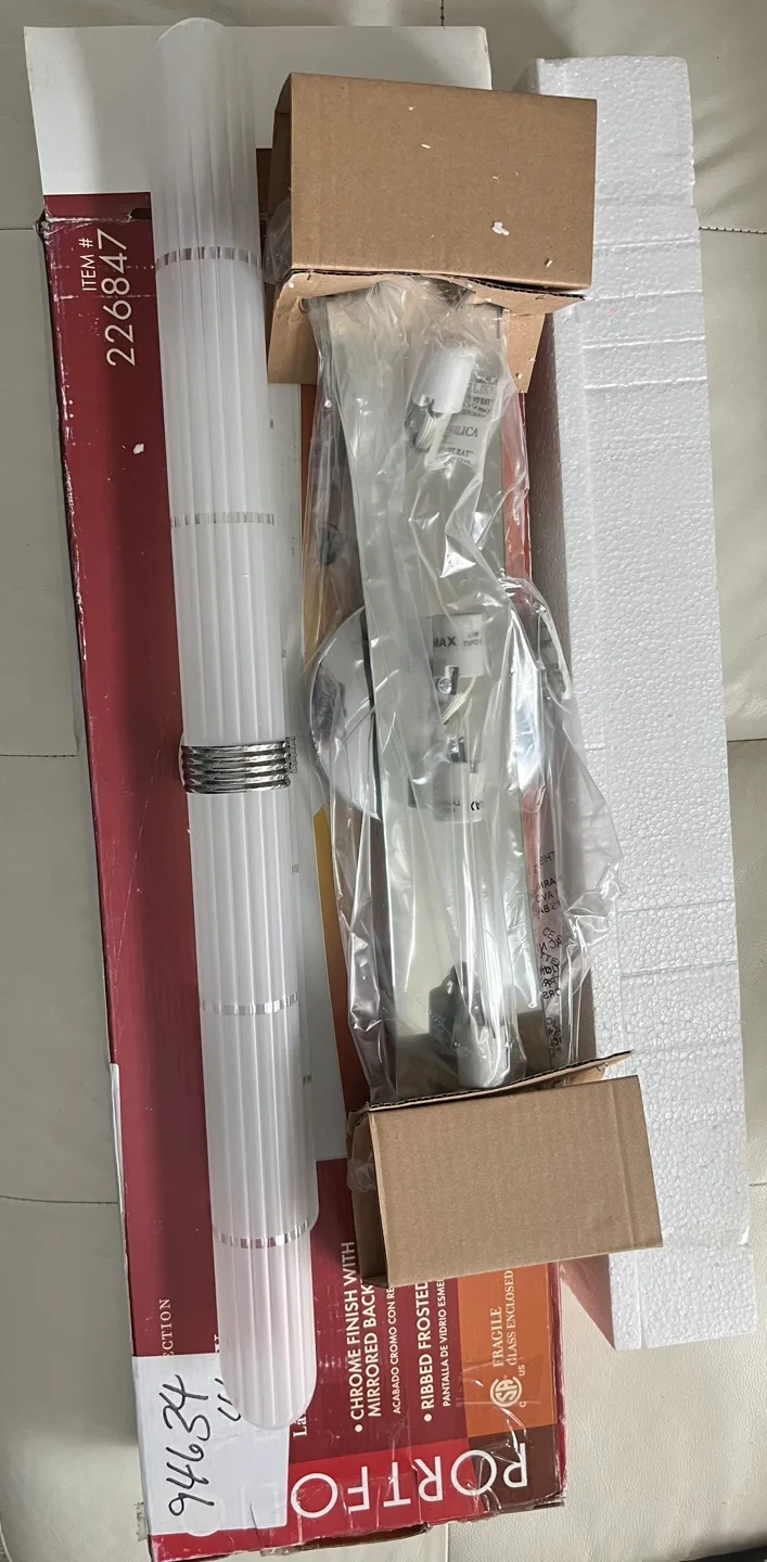 Halo Portfolio Vanity Light Fixture - Chrome Finish image indicator(2)