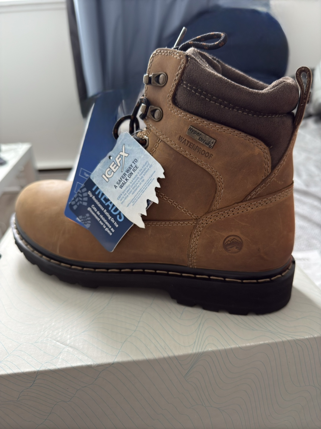 Men's Brown Leather Winter Boots - photo 2