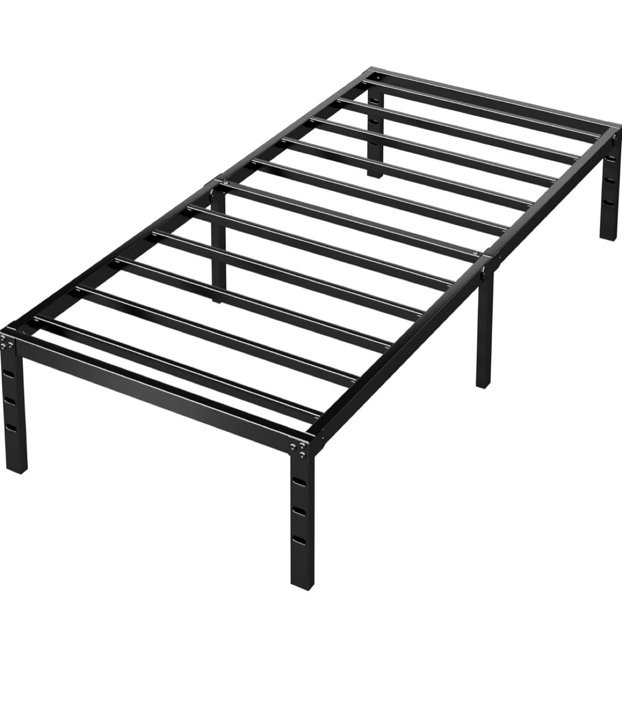 Twin Metal Platform Bed Frame - Black