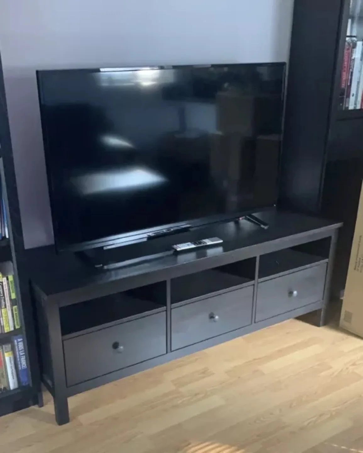 Grey TV Stand with Drawers thumbnail