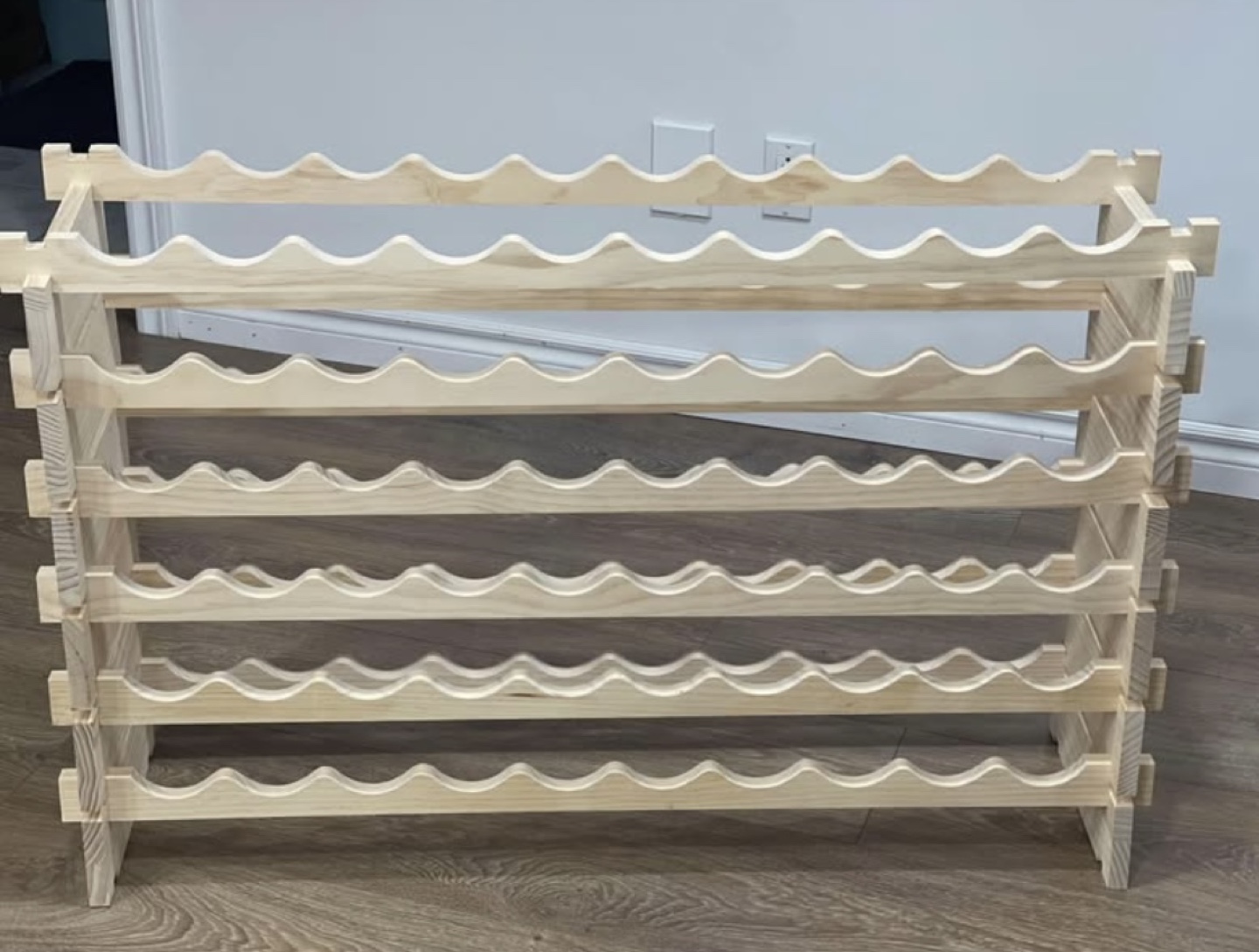 Wooden Wine Rack - Holds 60 Bottles - photo 2