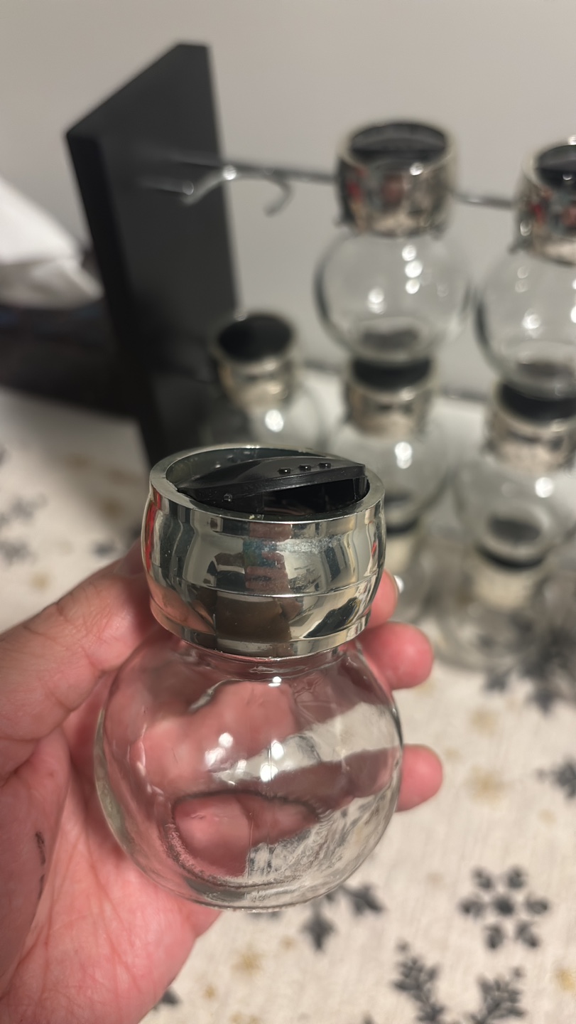 Twelve-Jar Glass Spice Rack Organizer - photo 5