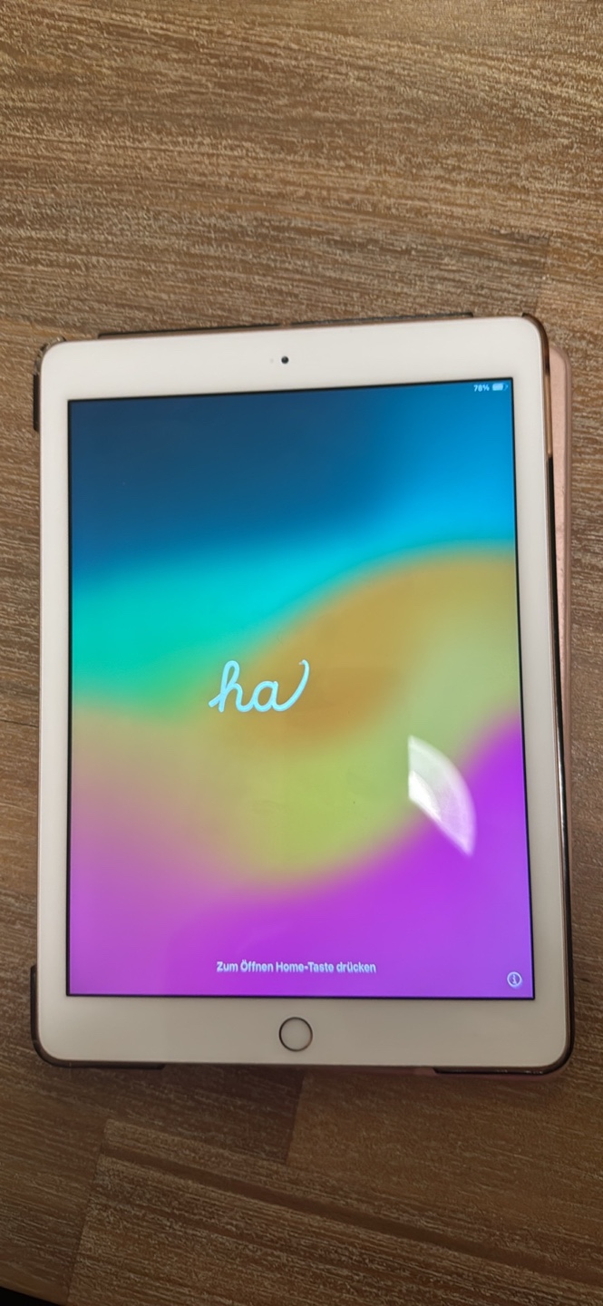 iPad 6 generation 32GB Rose Gold with Case