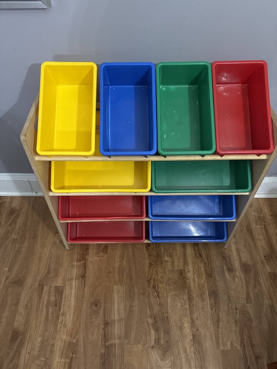 Kids Toy Organizer with Colorful Bins - photo 2