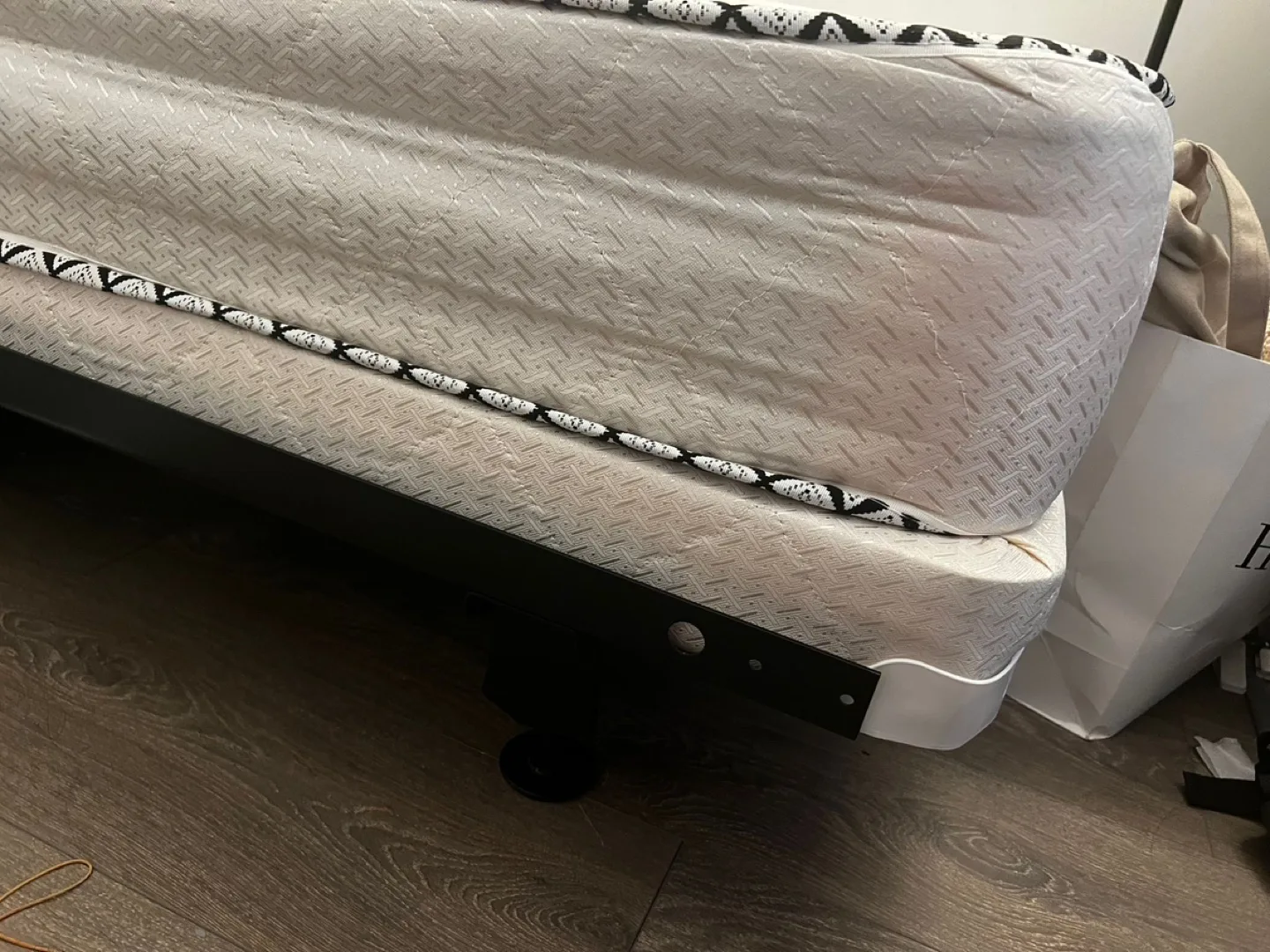 Single Bed frame, box spring and Orthopedic Mattress image indicator(3)