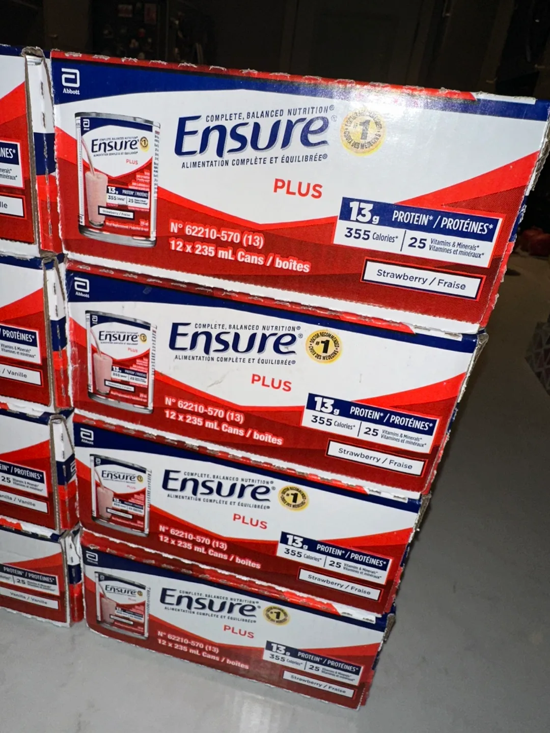 Bulk lot of Ensure Plus Nutritional Drinks image indicator(4)