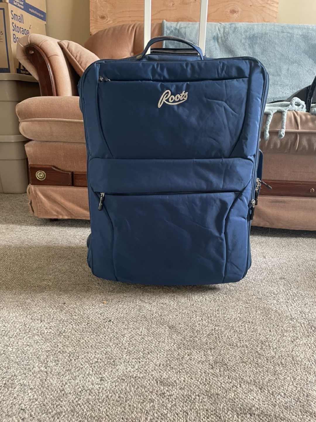 Roots Large Rolling Suitcase - Blue