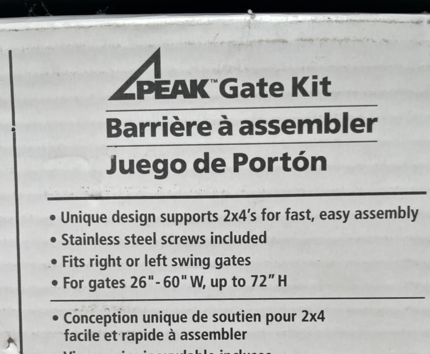 PEAK Gate Kit - New in Box - photo 2
