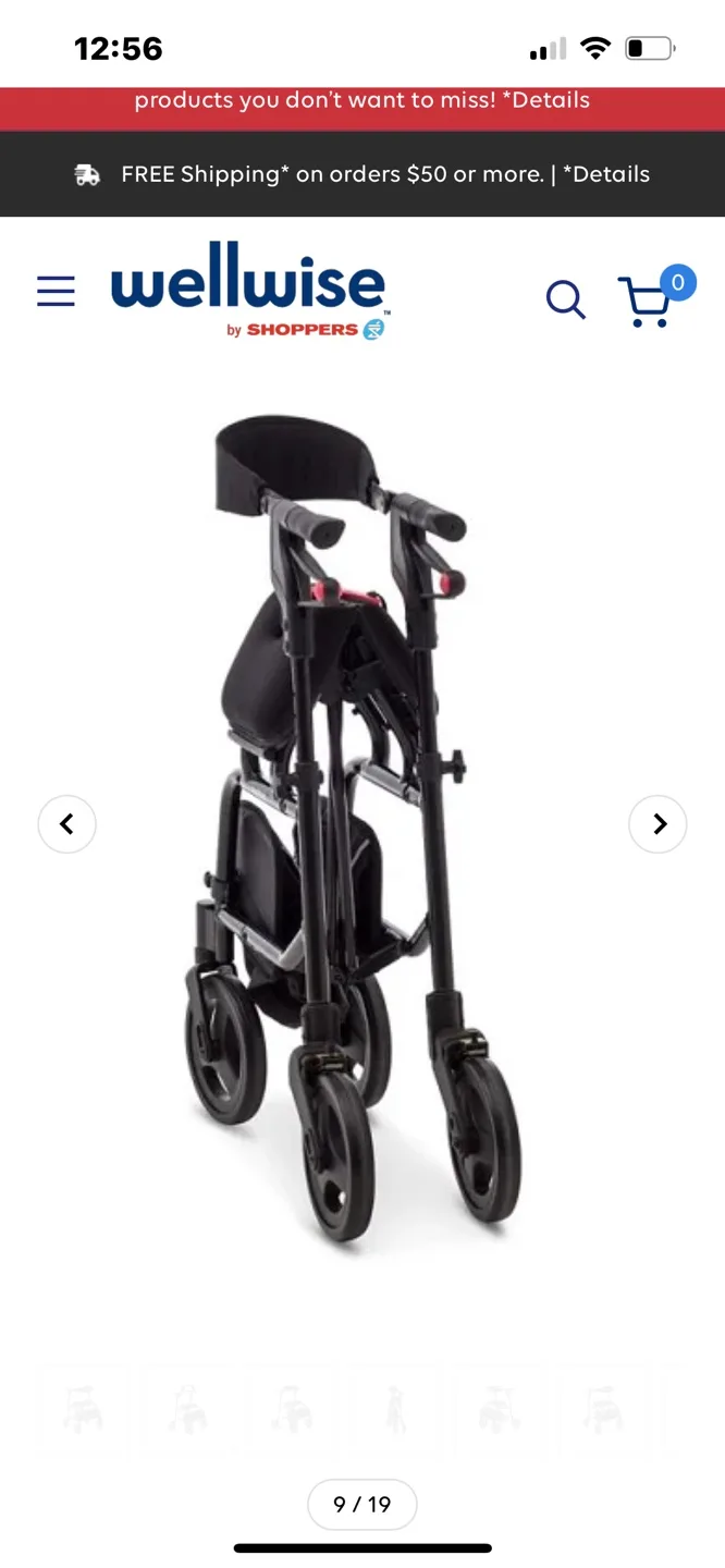 Shoppers Nexus 3 Rollator - Black image indicator(3)