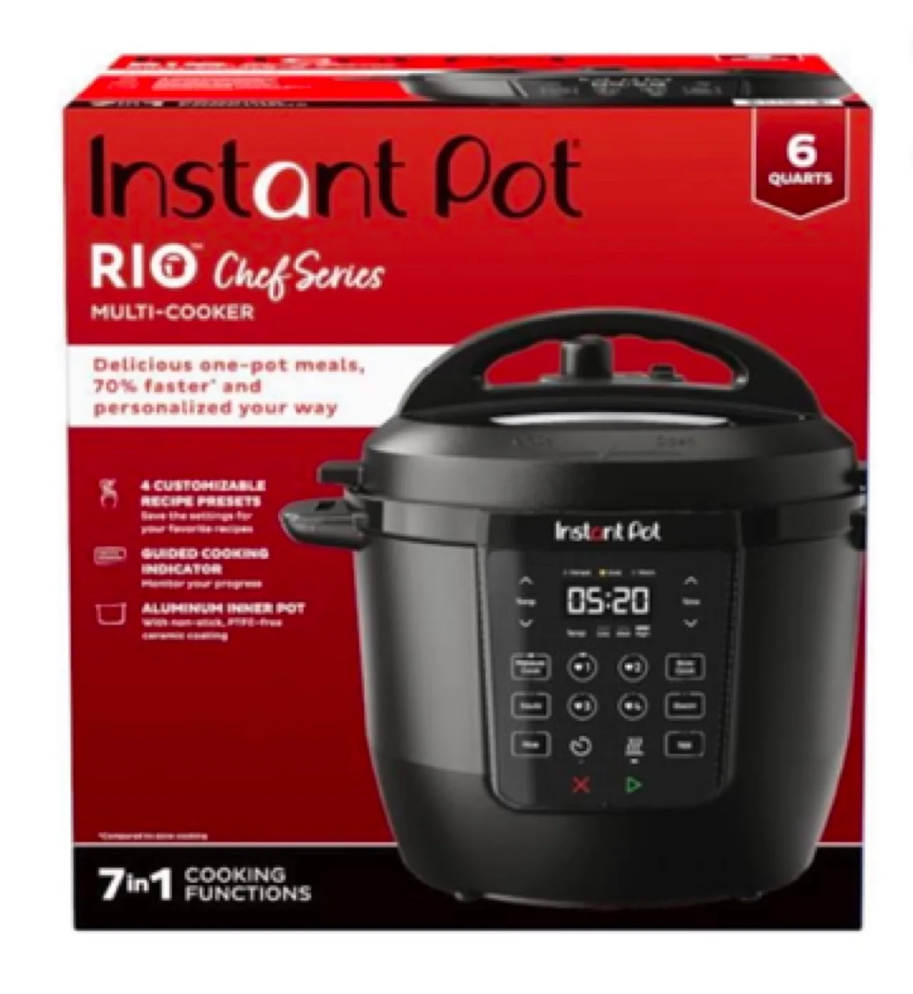 Instant Pot Duo Rio 6-Quart 7-in-1 Multi-Cooker image indicator(3)