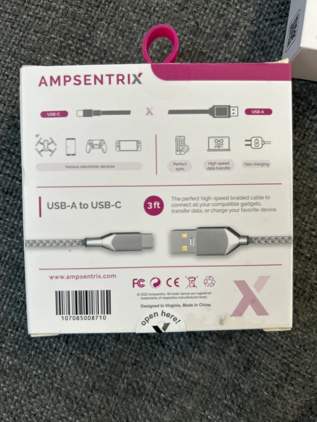 USB-A to USB-C 3 ft cord image indicator(3)