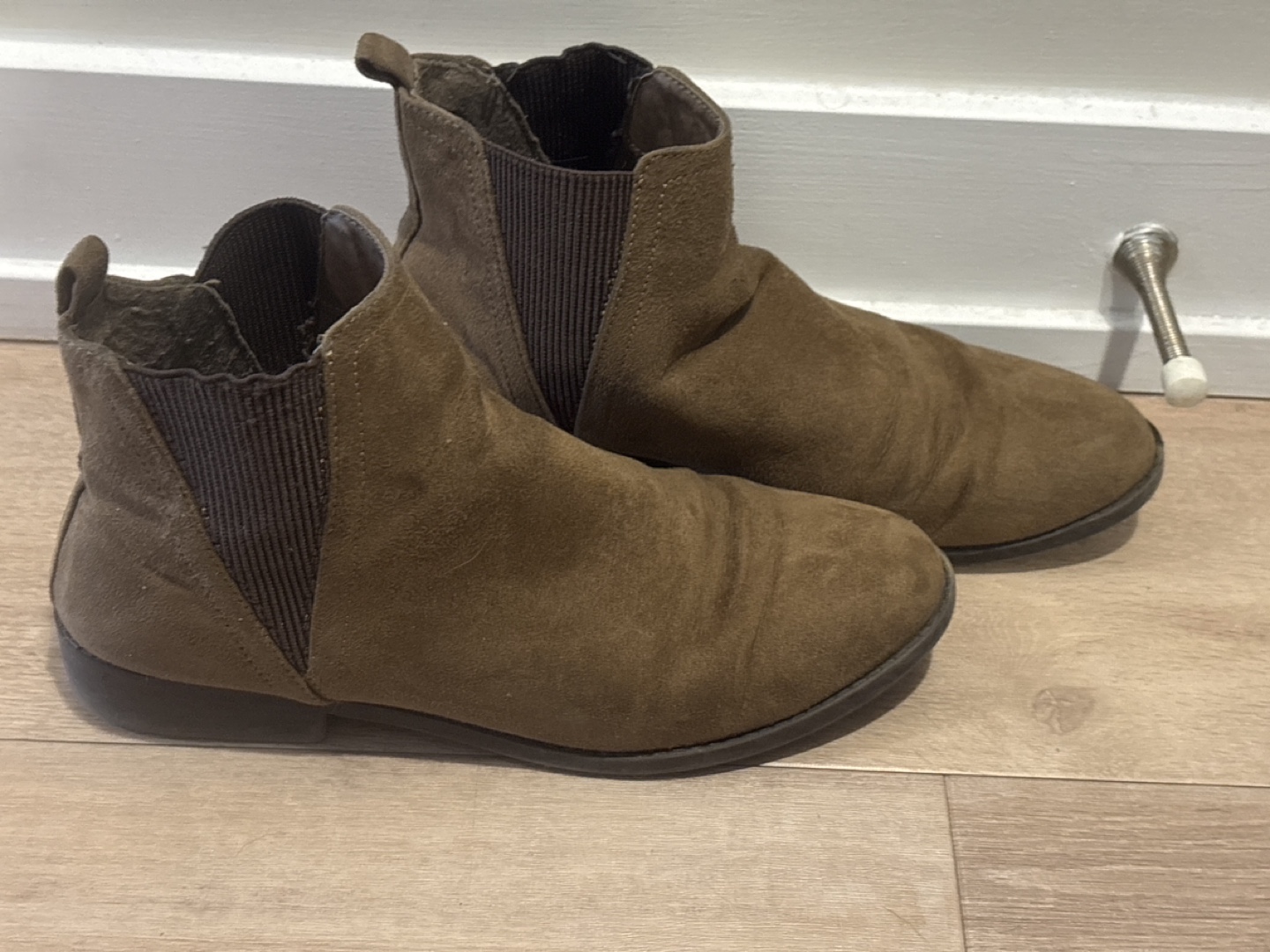 Brown Suede Ankle Boots