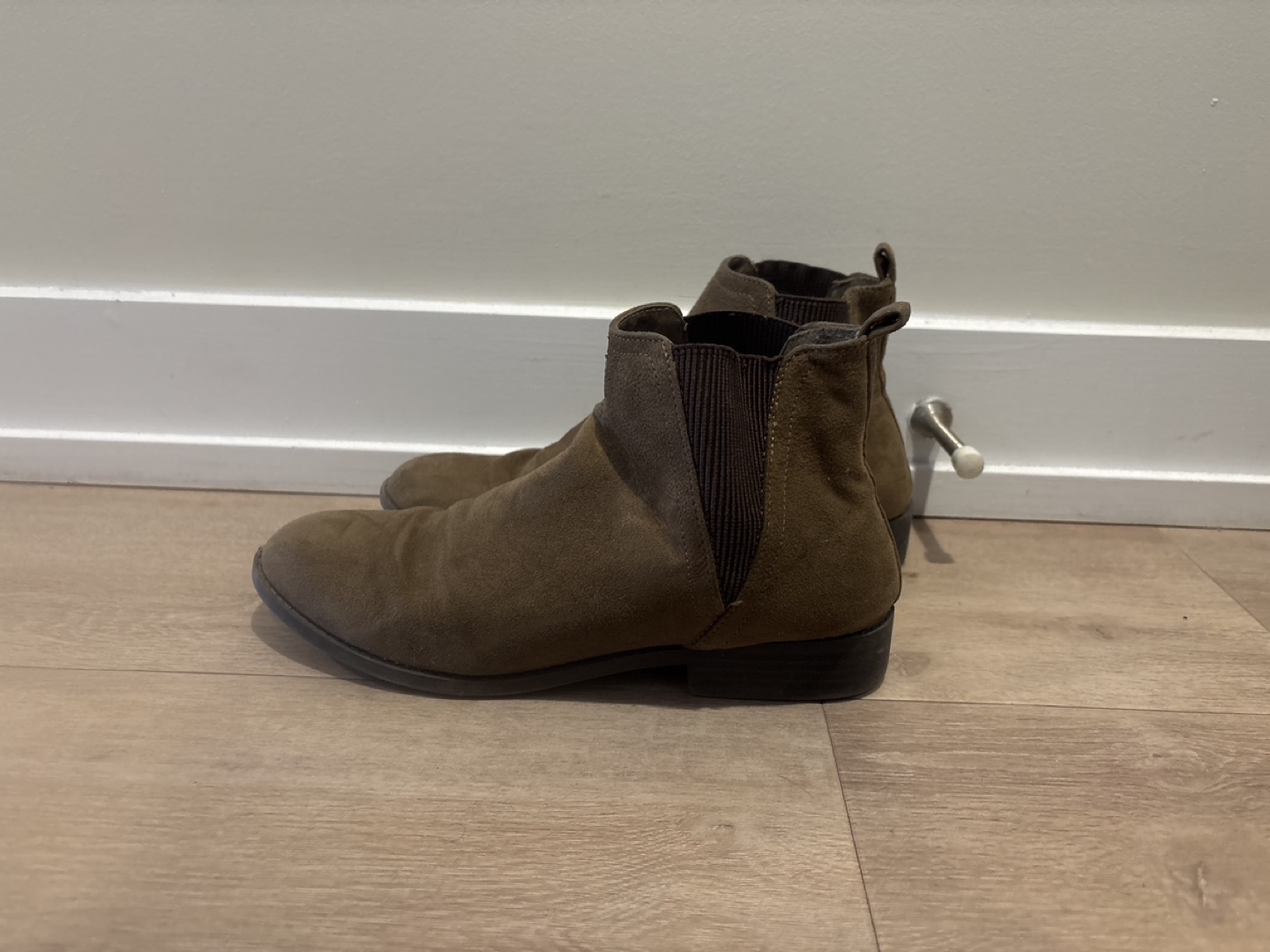Brown Suede Ankle Boots - photo 2