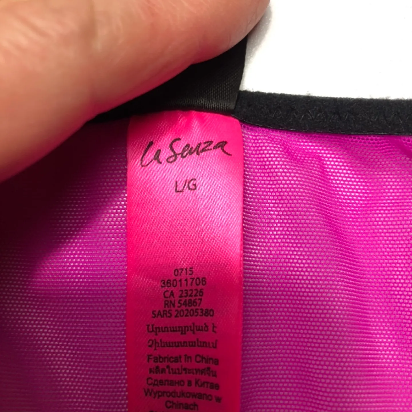 La Senza Pink Lace Bralette Size L image indicator(6)