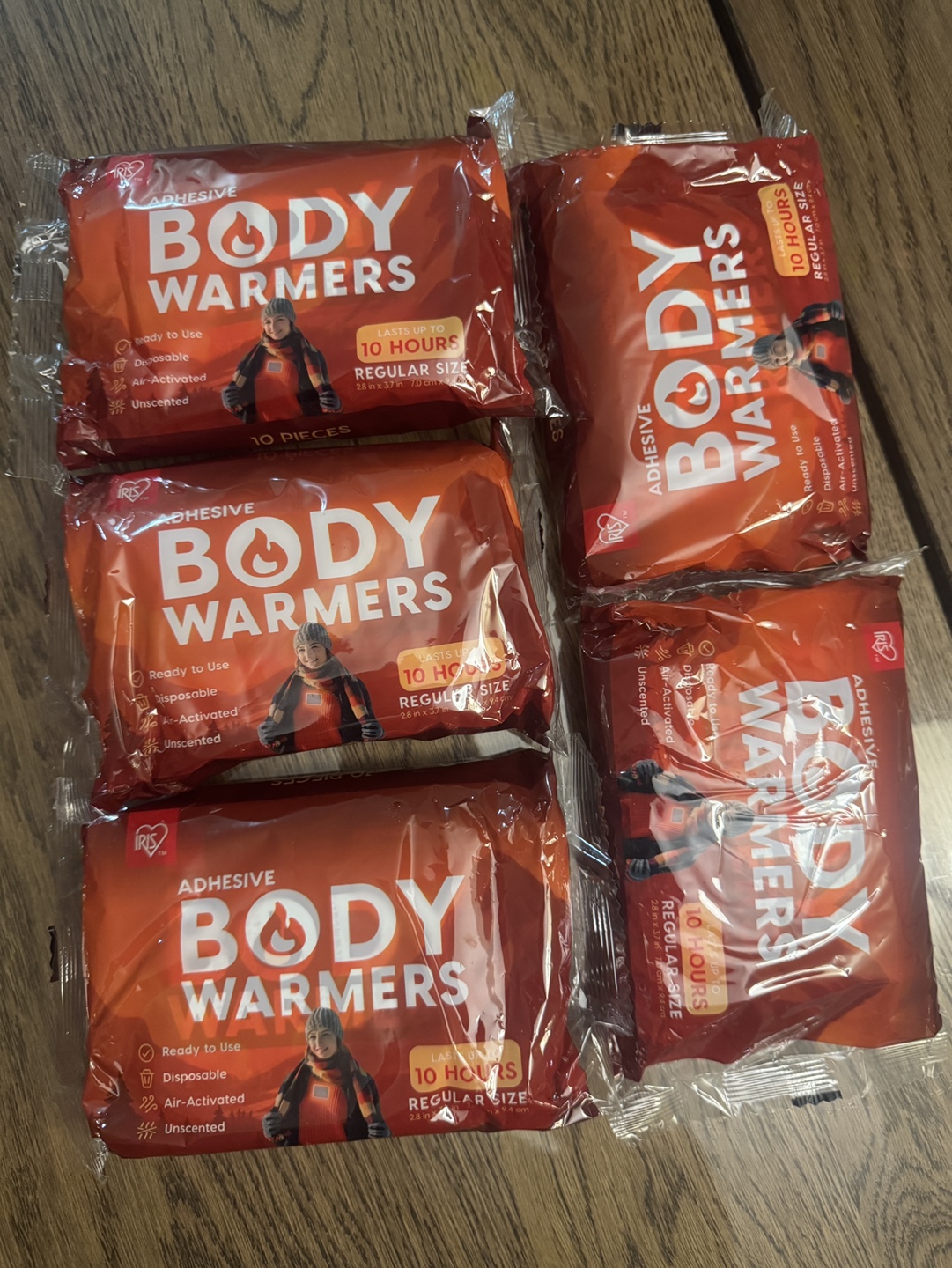 5 Packs of RK Adhesive Body Warmers (50 total)