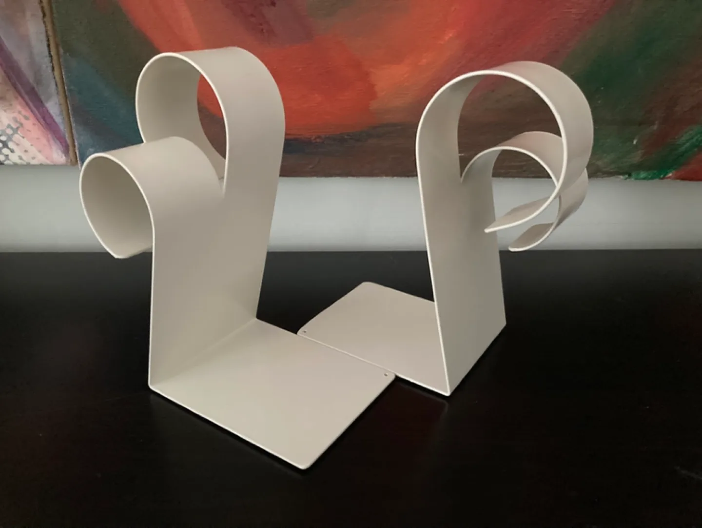 Mid-Century Modern Metal Bookends image indicator(4)
