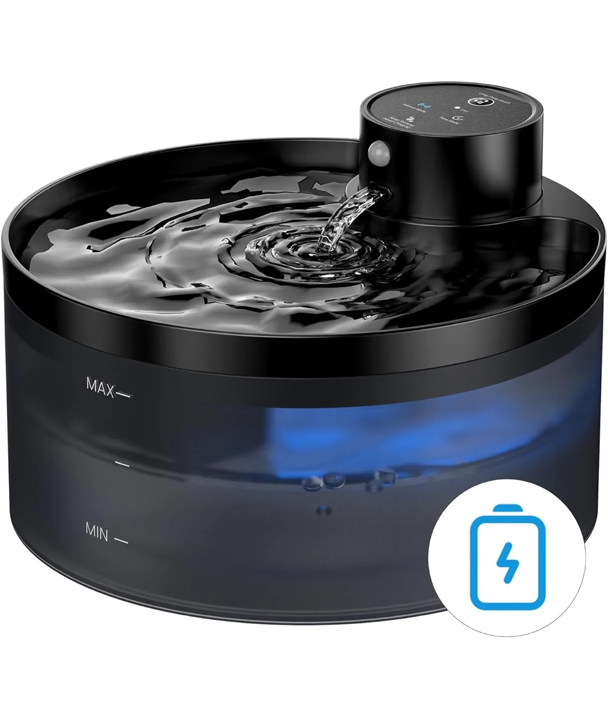 GiottoHun Pet Water Fountain - Automatic Cat Dog Water Dispenser image indicator(3)