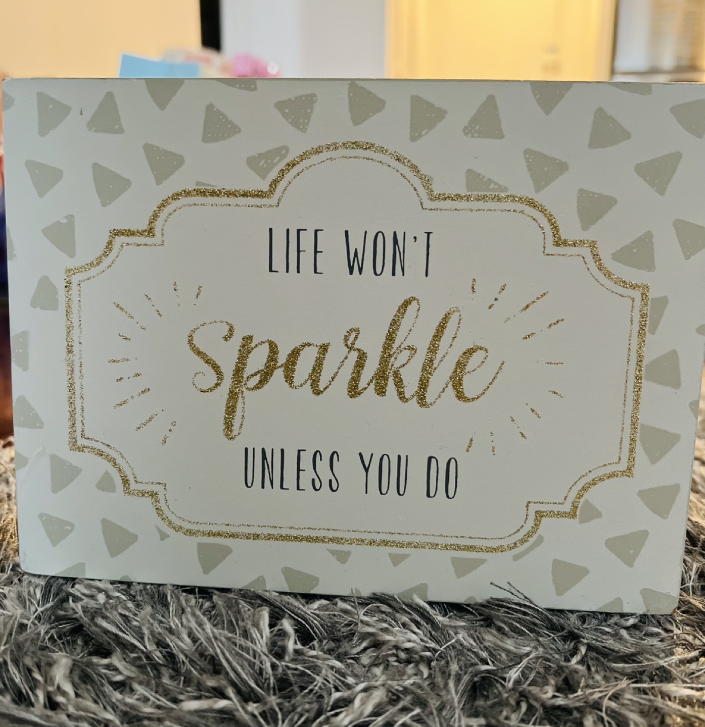 Motivational Wooden Block Sign - photo 2