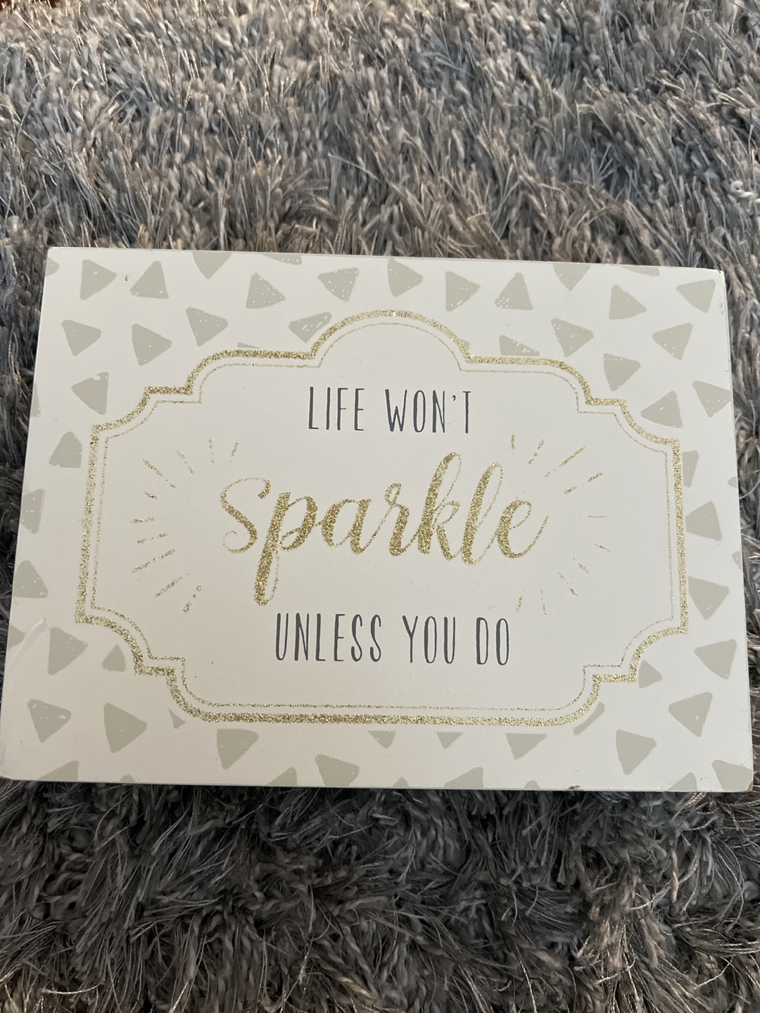 Motivational Wooden Block Sign