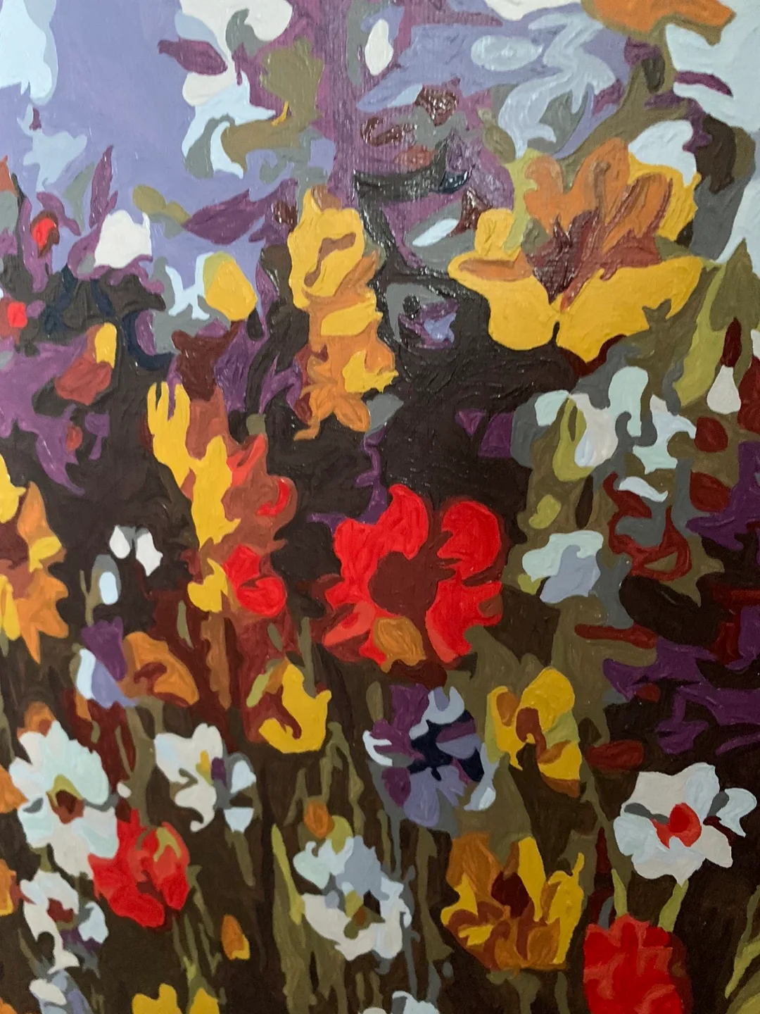 Floral oil Paint-painting on Canvas image indicator(2)