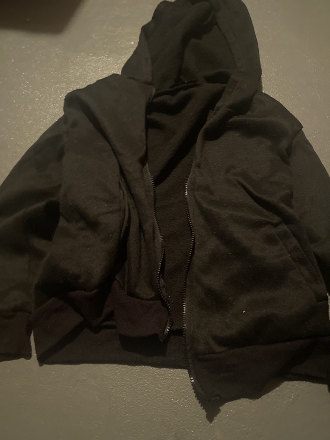 Black Zip-Up Hoodie