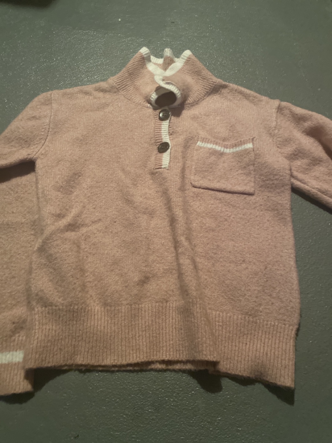 Pink Mock Neck Sweater