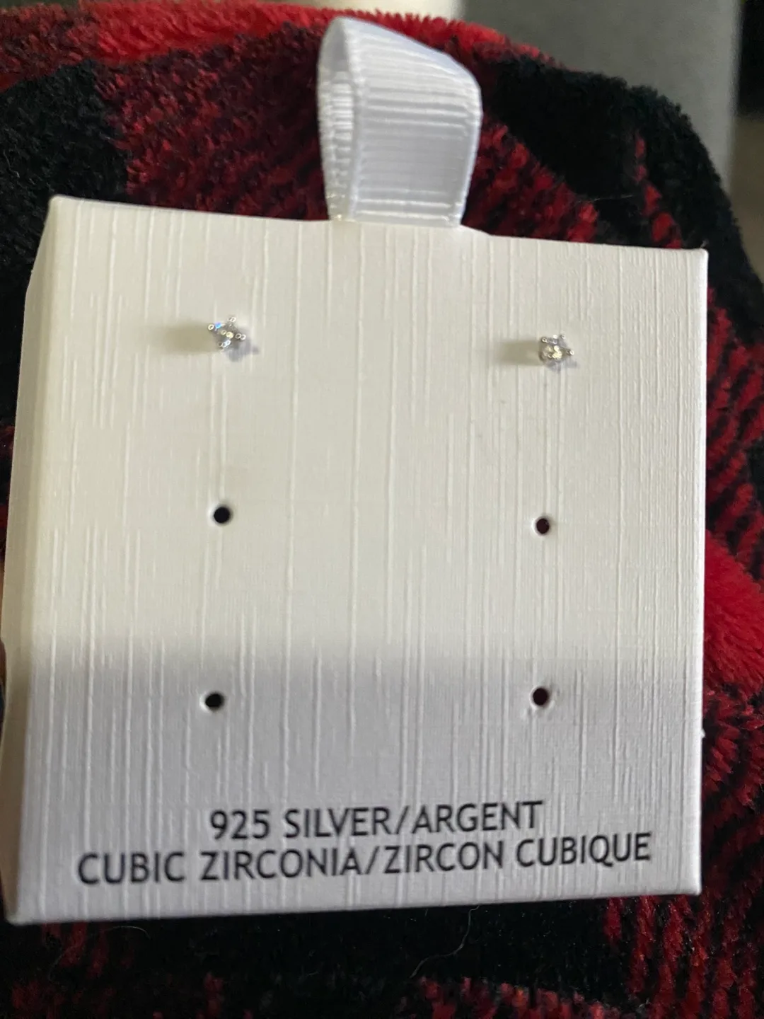 925 silver Lake + Gray Cubic Zirconia Stud Earrings image indicator(4)