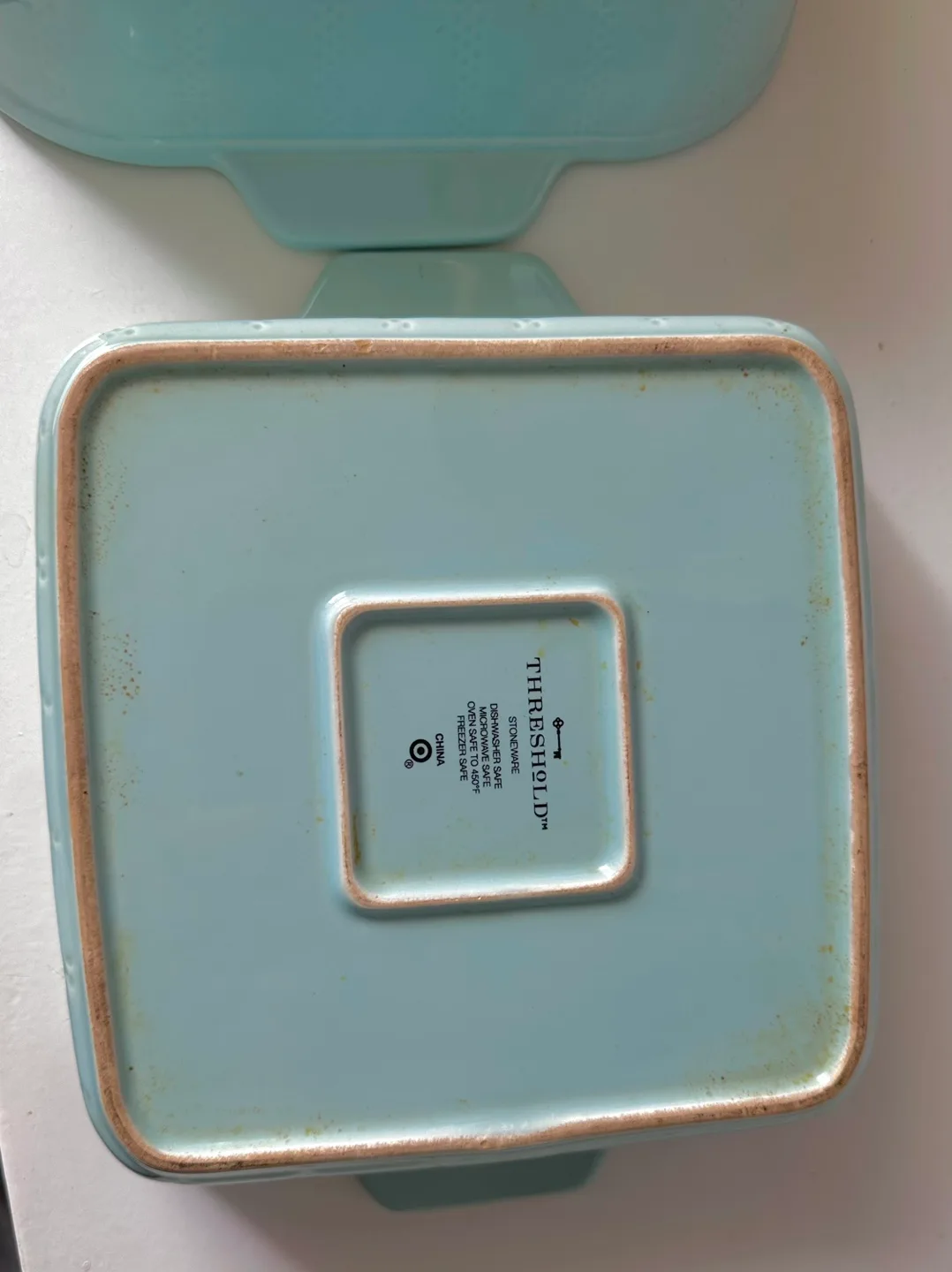 Set of 2 Threshold brand Ceramic Light Blue Ceramic Bake Pans image indicator(7)