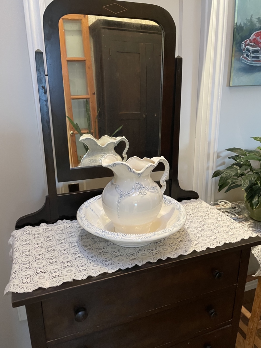 Antique Dresser with Mirror - photo 3