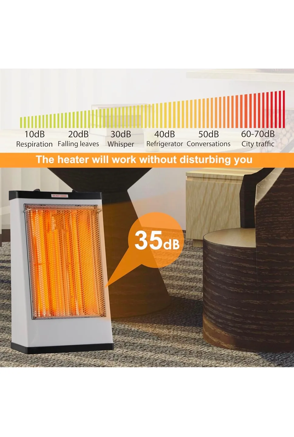 Electric Radiant Heater, Quartz Tube Heater ,1500w image indicator(3)