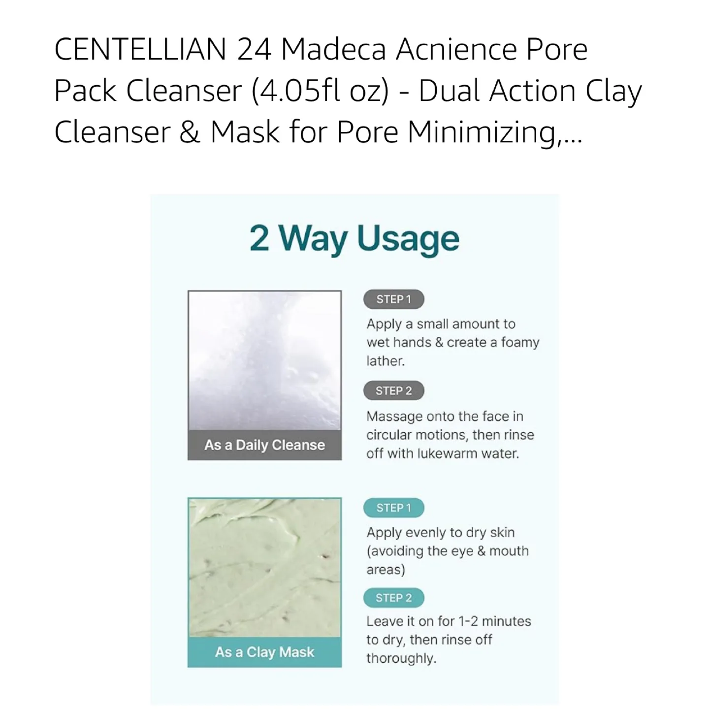 Centellian 24 Madeca Acnience Pore Pack Cleanser Set image indicator(5)