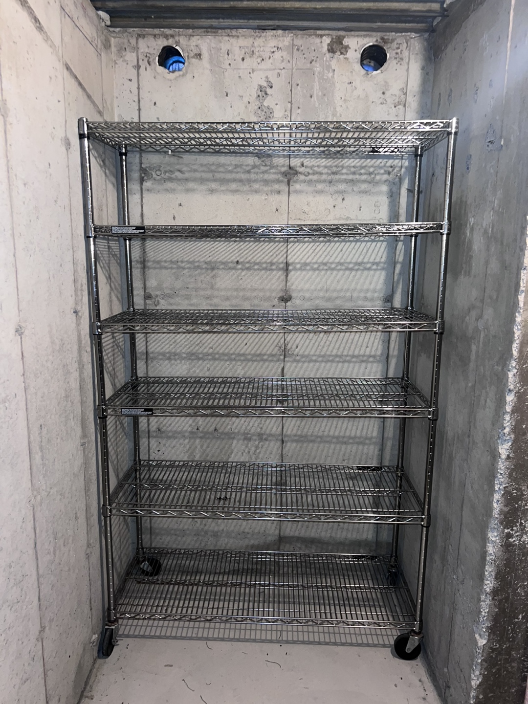Heavy-duty 5-shelf wire shelving unit - photo 2