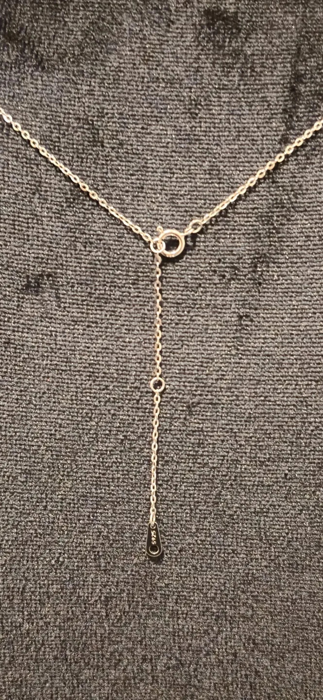 Sisters necklace silver with heart pendant image indicator(2)