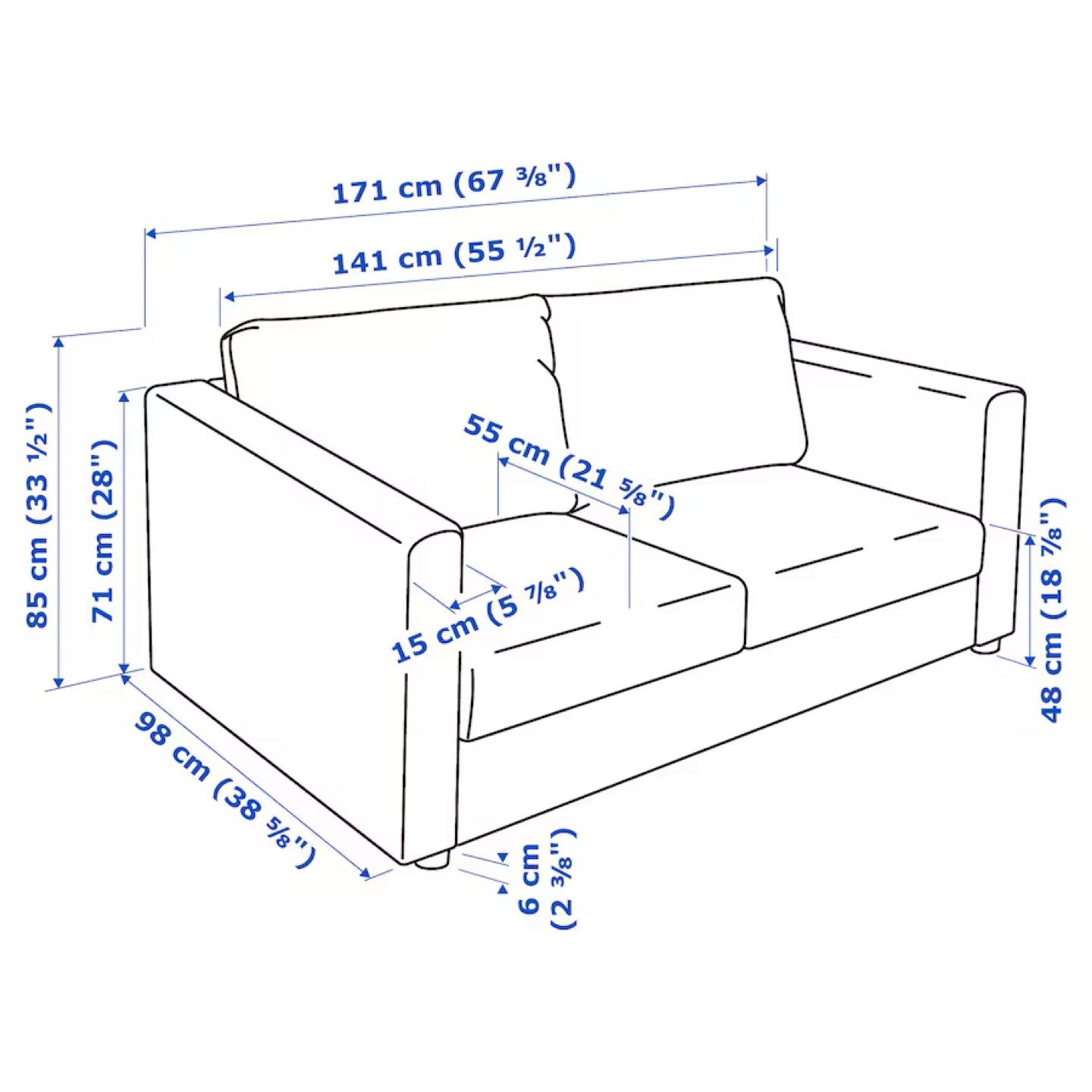 IKEA FINNALA Love Seat - Beige - photo 5