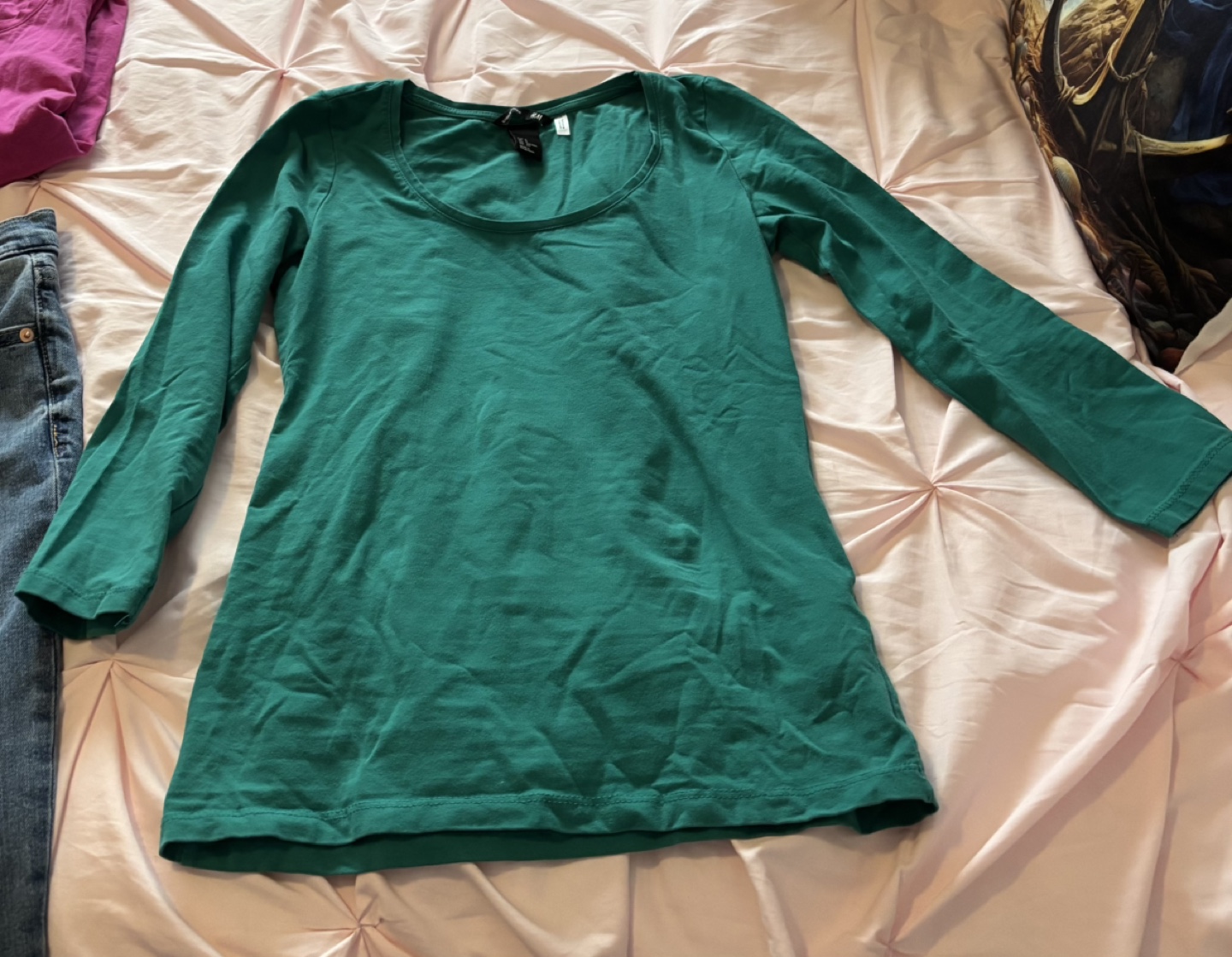 Women's Teal Long Sleeve Shirt