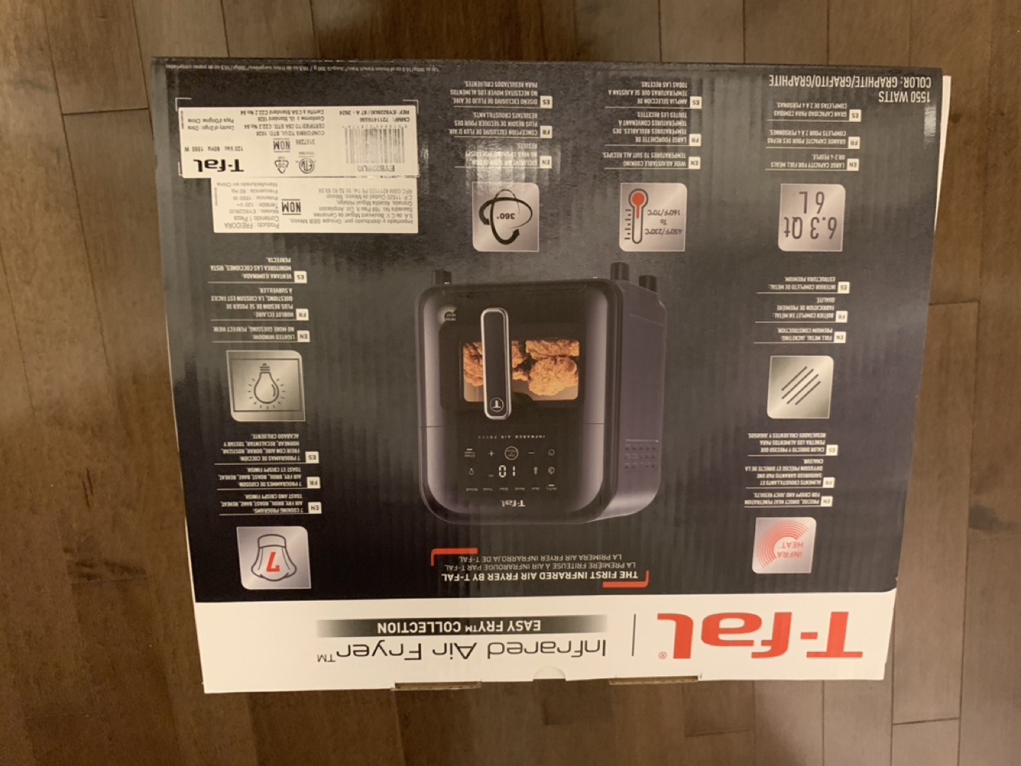 T-fal Infrared Air Fryer - 6.3 Qt - photo 2
