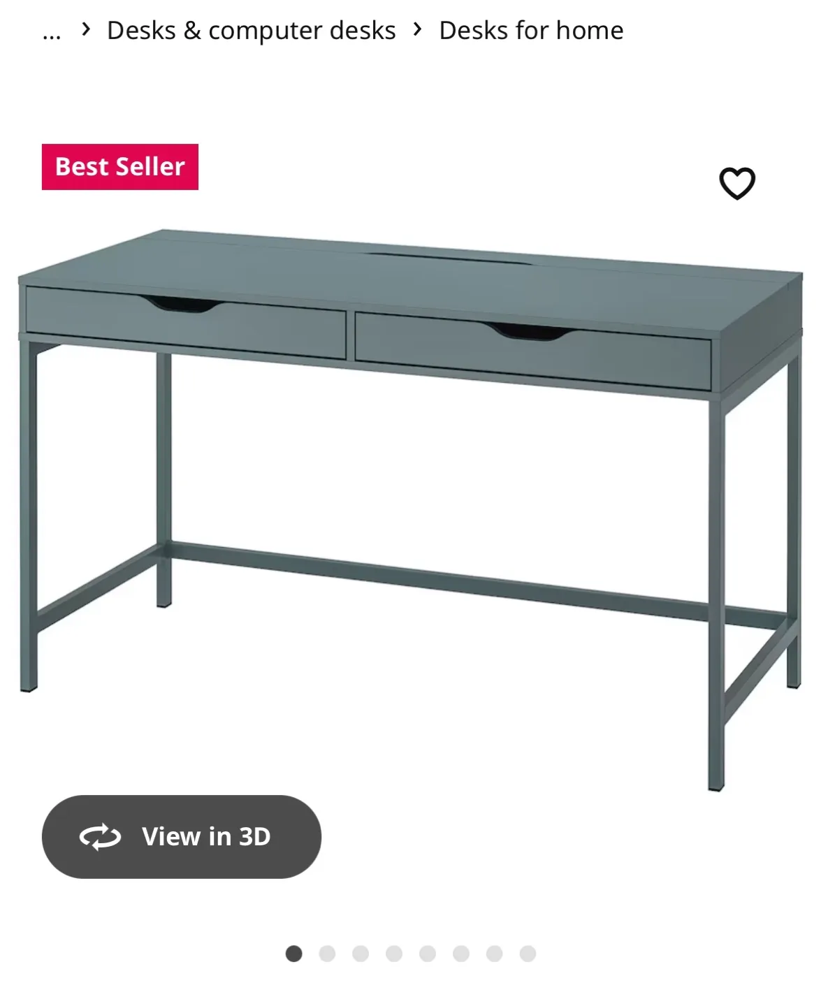 IKEA Alex Desk, Blue/teal colour, 52"