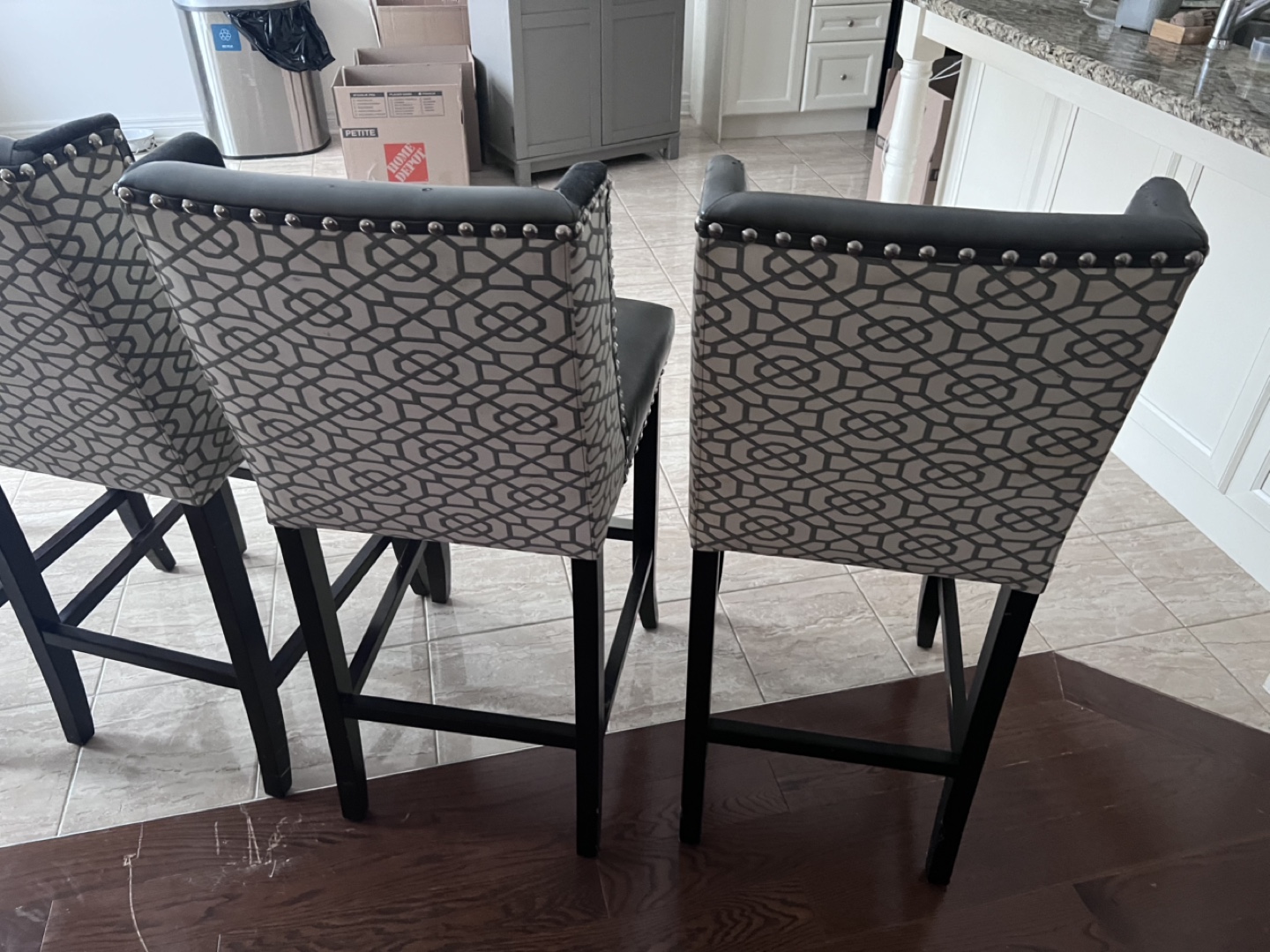 Free!!Four Grey and Black Bar Stools - photo 4