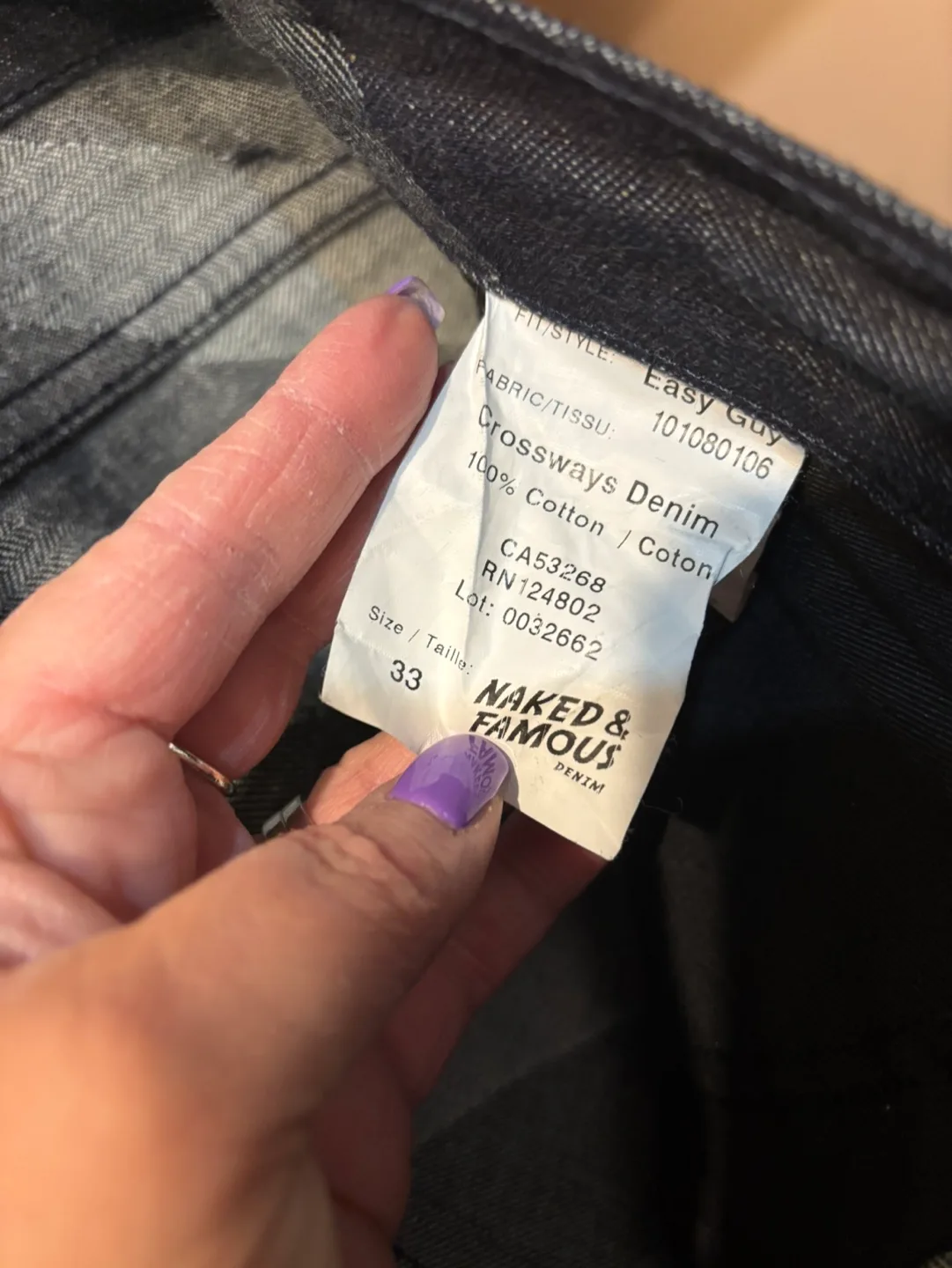 Naked & Famous Denim Easy Guy Jeans - Size 33 image indicator(3)