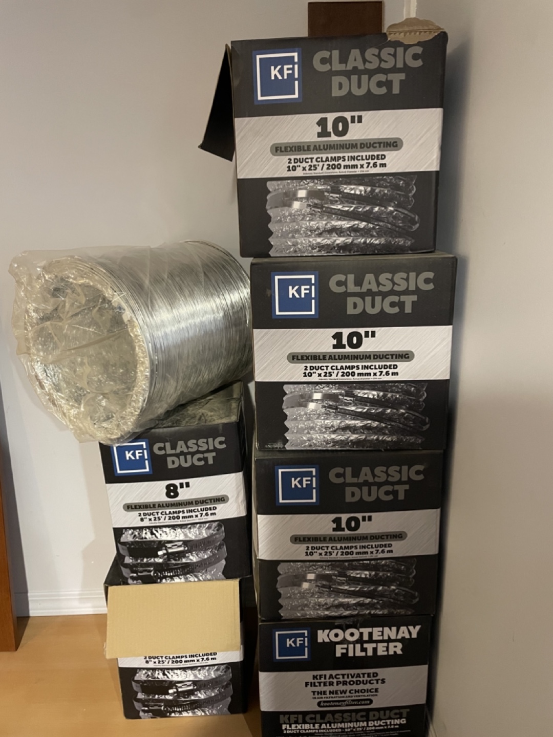 KFI Classic Duct Flexible Aluminum Ducting - Various Sizes
