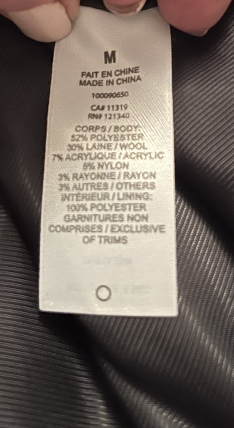 Dynamite Double-Breasted Longline Coat - Size Medium - photo 3